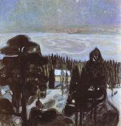 Edvard Munch The night oil on canvas